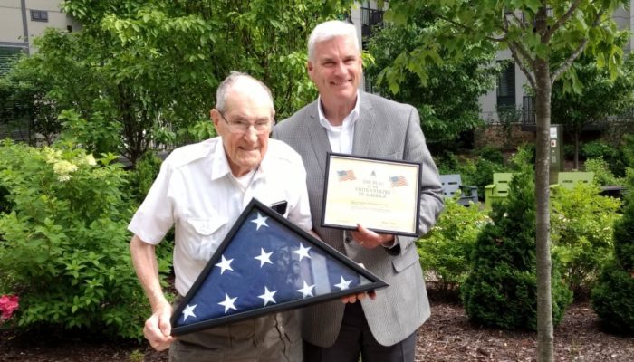 WWII Veteran and Ramsey Resident Recognized by Representative Emmer