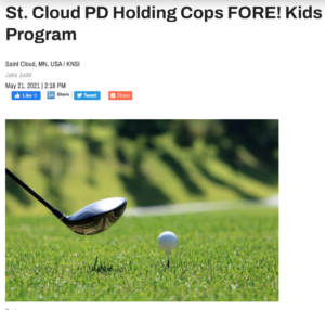 St. Cloud PD Holding Cops FORE Kids Program